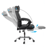 Scaun birou piele negru relaxare OFF321 Activair