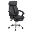 Scaun birou piele negru relaxare OFF321 Activair