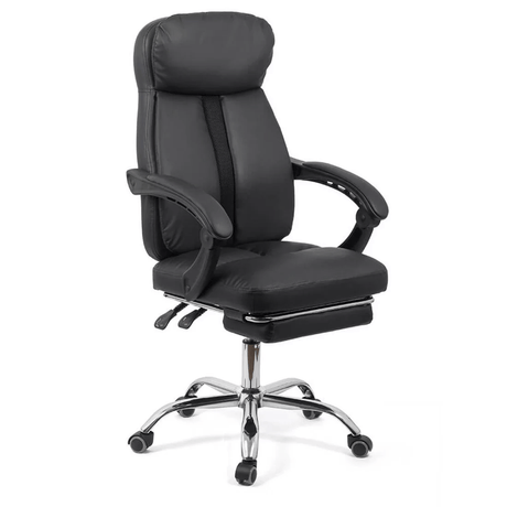 Scaun birou piele negru relaxare OFF321 Activair