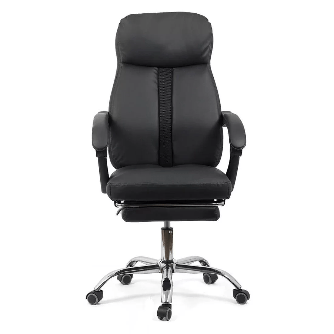 Scaun birou piele negru relaxare OFF321 Activair