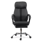 Scaun birou piele negru relaxare OFF321 Activair