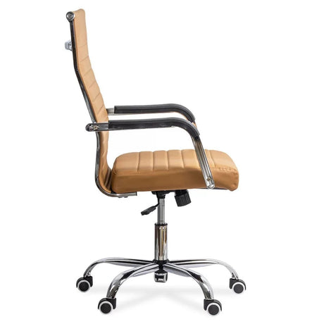 Scaun birou piele sezut buretat spatar subtire OFF319 Cordial Max