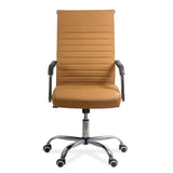 Scaun birou piele sezut buretat spatar subtire OFF319 Cordial Max