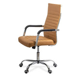 Scaun birou piele sezut buretat spatar subtire OFF319 Cordial Max