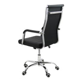 Scaun birou piele sezut buretat spatar subtire OFF319 Cordial Max