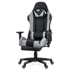 Scaun birou relaxare negru-gri piele 110 kg OFF307 Alfa King