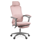 Scaun birou relaxare roz stofa reclinabil OFF430 Aero Fields