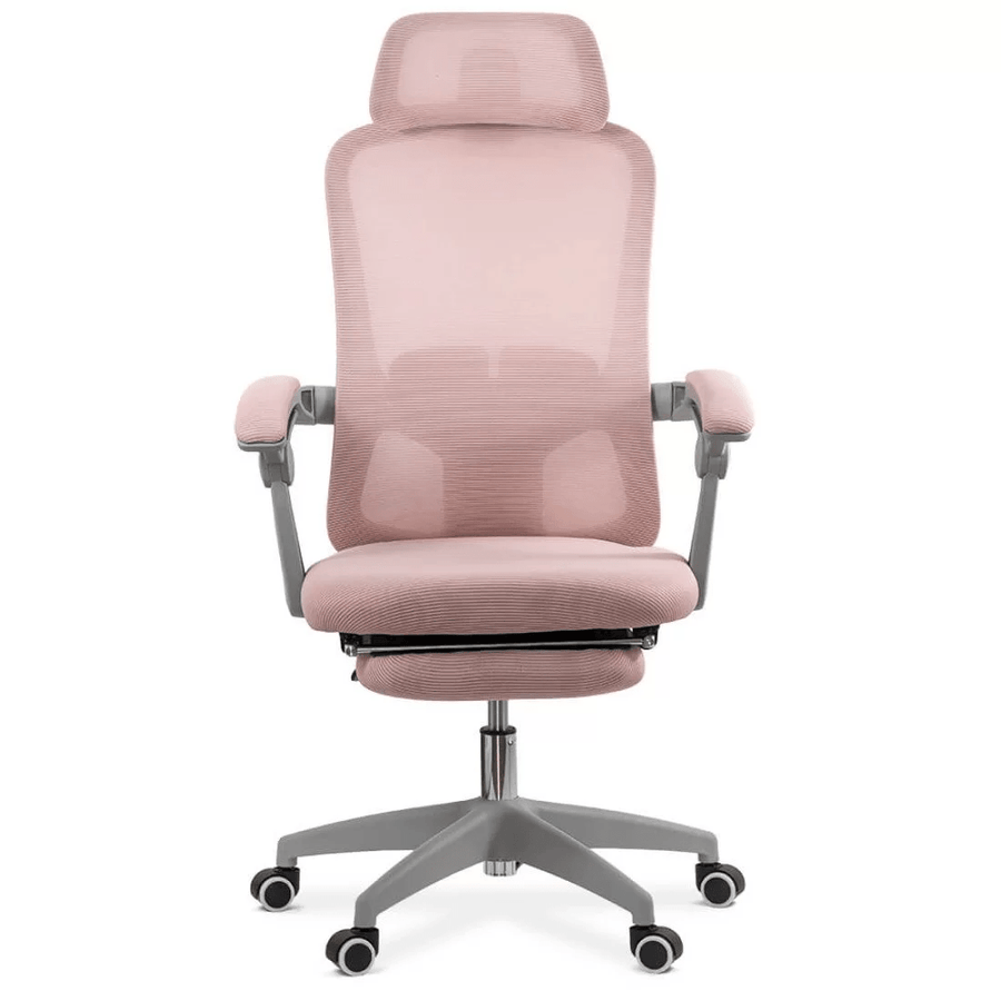 Scaun birou relaxare roz stofa reclinabil OFF430 Aero Fields