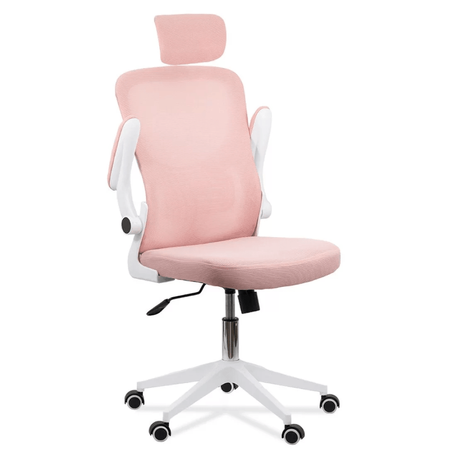 Scaun birou roz reclinabil 125 grade sezut buretat OFF336 Glow