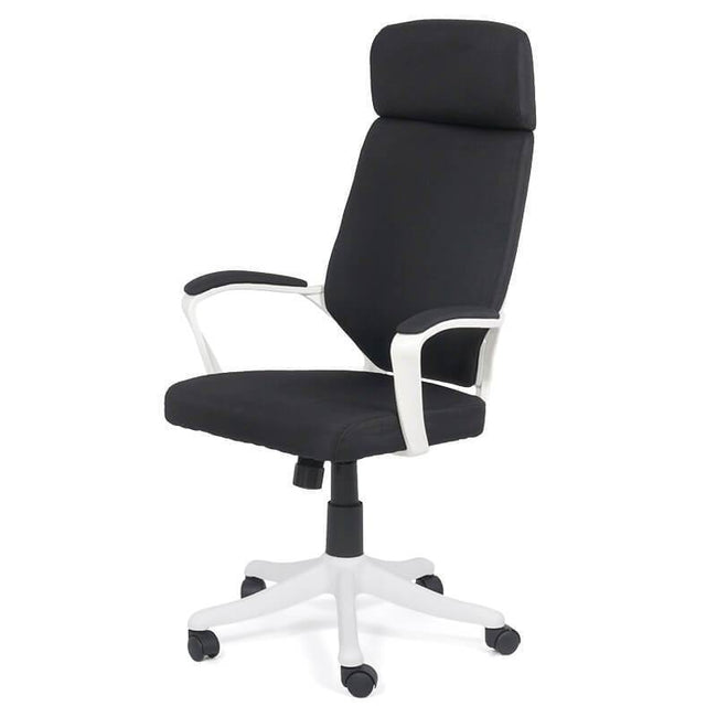 Scaun birou stofa negru cadru alb OFF630 Office Comfort