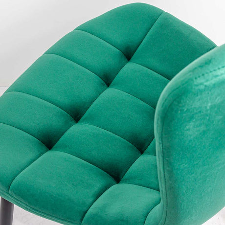 Scaun bucatarie catifea verde cadru antracit BUC247 Chateau Azul