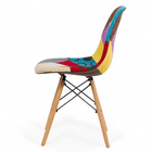 Scaun bucatarie stofa multicolora cadru lemn fag BUC232C-M1 Happy Days