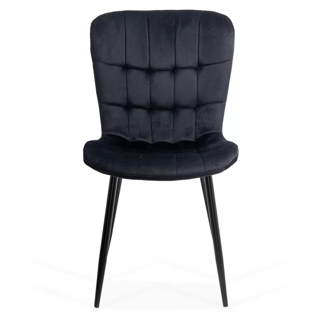 Scaun bucatarie stofa negru cadru antracit BUC247 Chateau Azul