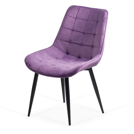Scaun catifea cadru metalic negru BUC206 Cote D'Azur