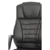 Scaun de birou ergonomic piele neagra OFF223 Onyx Ash