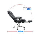 Scaun de birou extensibil reclinabil 135 grade piele OFF418 Relax Max