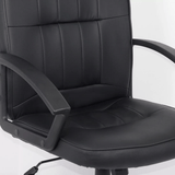 Scaun directorial negru piele ecologica OFF010 Mist