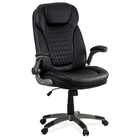 Scaun directorial piele negru 130 kg brate rabatabile OFF320 Hive