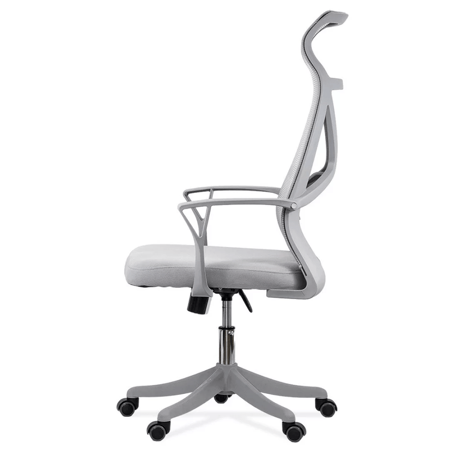 Scaun ergonomic gri, sezut buretat, spatar panza, OFF431 Aero Light