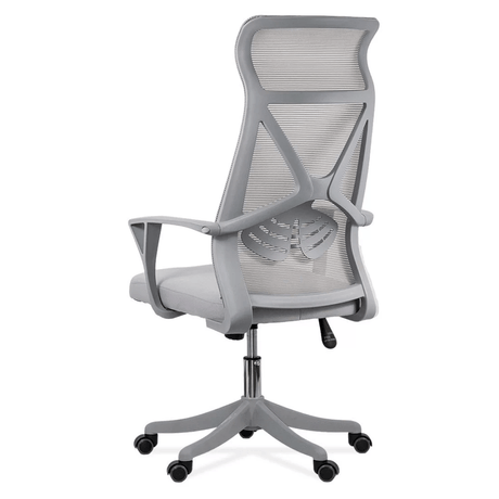 Scaun ergonomic gri, sezut buretat, spatar panza, OFF431 Aero Light