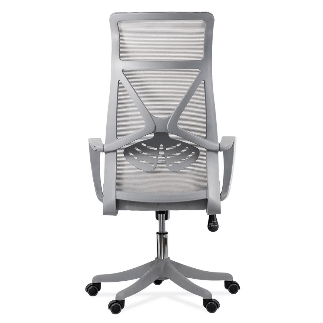 Scaun ergonomic gri, sezut buretat, spatar panza, OFF431 Aero Light