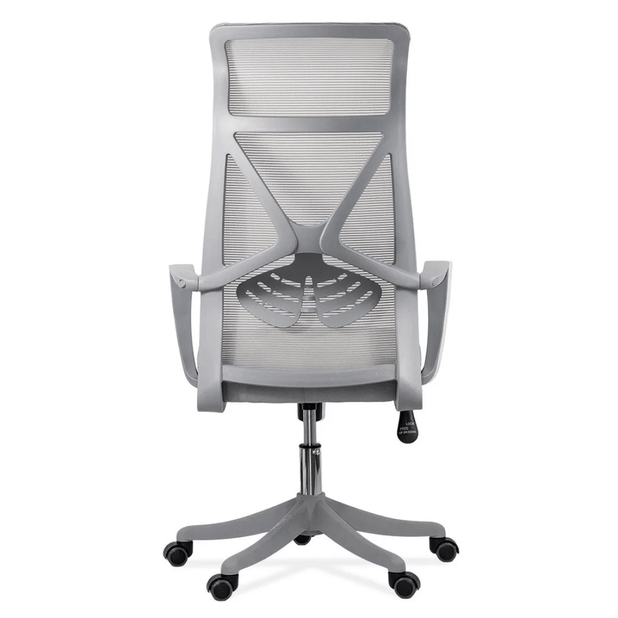 Scaun ergonomic gri, sezut buretat, spatar panza, OFF431 Aero Light