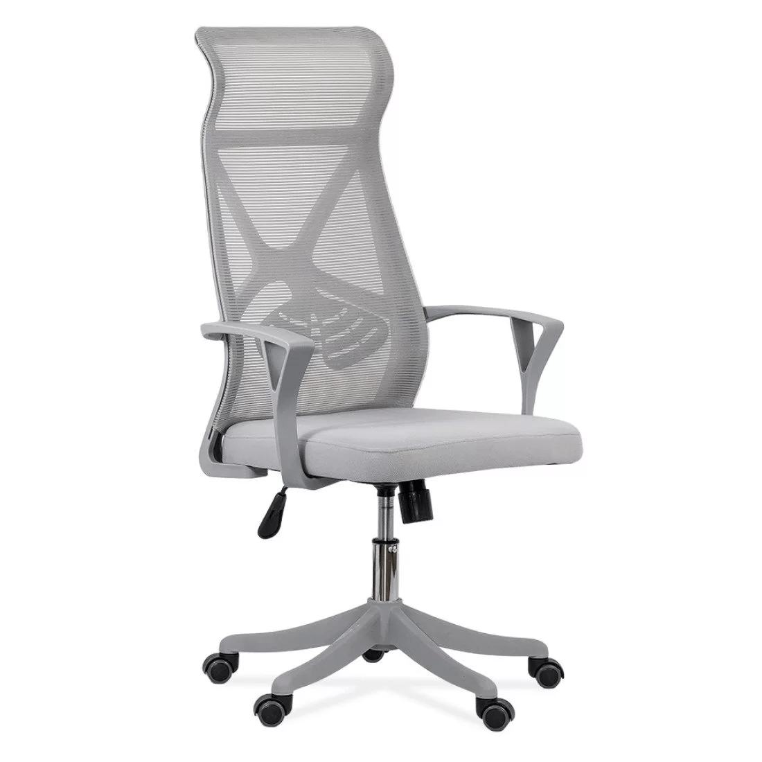 Scaun ergonomic gri, sezut buretat, spatar panza, OFF431 Aero Light