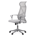 Scaun ergonomic gri, sezut buretat, spatar panza, OFF431 Aero Light
