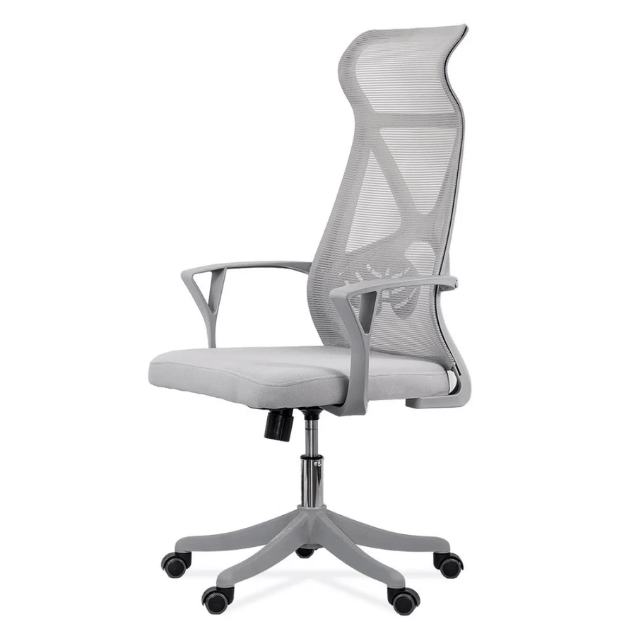 Scaun ergonomic gri, sezut buretat, spatar panza, OFF431 Aero Light