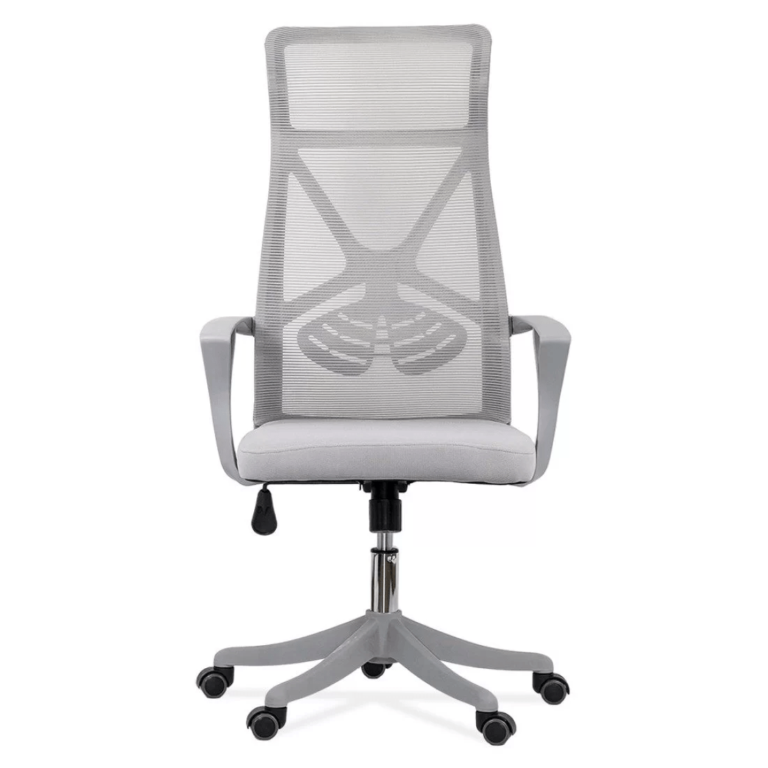 Scaun ergonomic gri, sezut buretat, spatar panza, OFF431 Aero Light