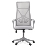Scaun ergonomic gri, sezut buretat, spatar panza, OFF431 Aero Light