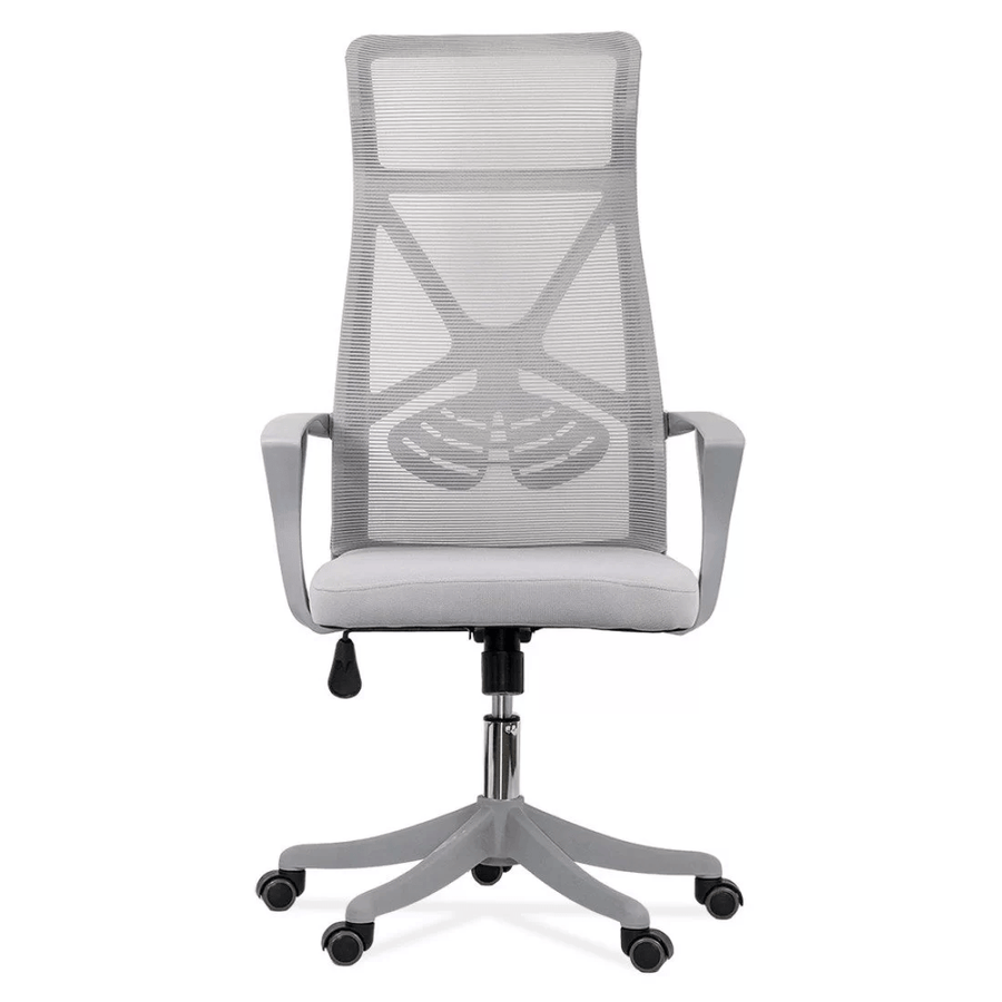 Scaun ergonomic gri, sezut buretat, spatar panza, OFF431 Aero Light