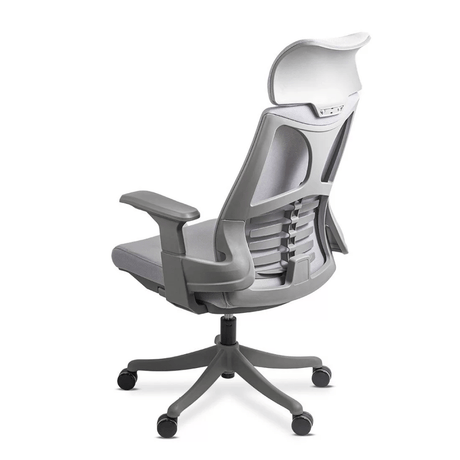 Scaun ergonomic gri sezut buretat spatar panza SYYT9514 Artlux
