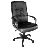 Scaun ergonomic maro piele ecologica OFF023 Apprentice