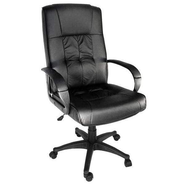 Scaun ergonomic maro piele ecologica OFF023 Apprentice