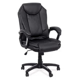 Scaun ergonomic piele perforata mecanism balans OFF356 Victorian NEGRU