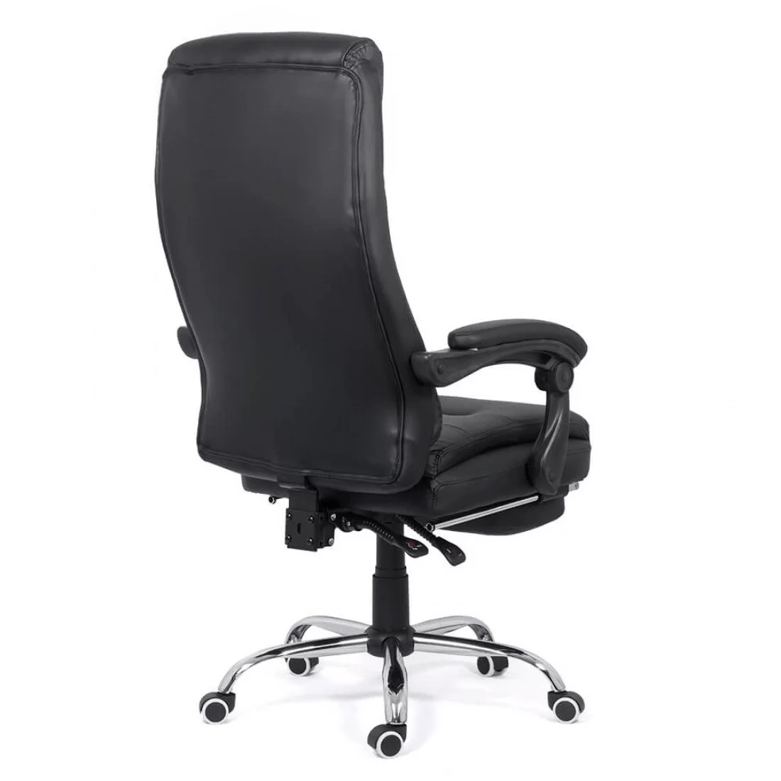 Scaun executiv negru piele relaxare OFF425 Nature