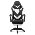 Scaun gaming alb negru piele relaxare OFF299 Thronus