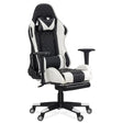 Scaun gaming piele rabatabil brate ajustabile OFF307 Alfa King ALB