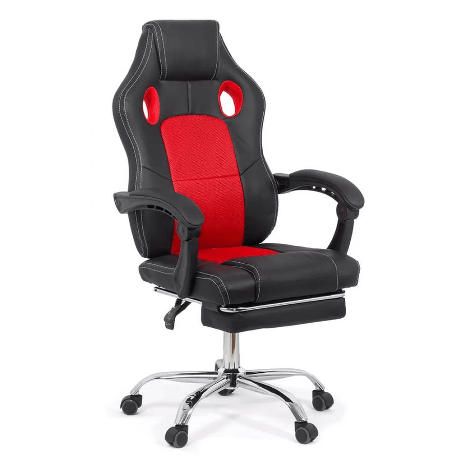 Scaun gaming relaxare piele negru rosu OFF3091 Legacy
