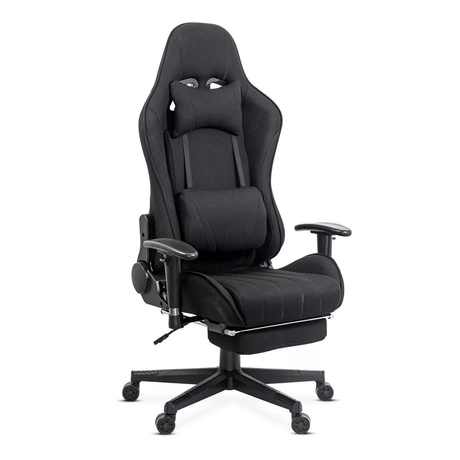 Scaun gaming stofa relaxare mecanism balans OFF296 Bullmax NEGRU