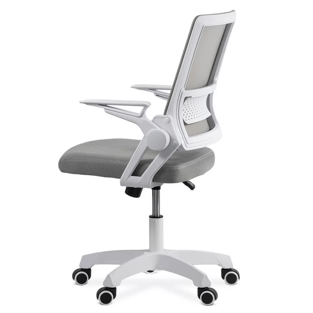 Scaun gri cadru alb 80 kg reclinabil 120 grade OFF6261 Playtech
