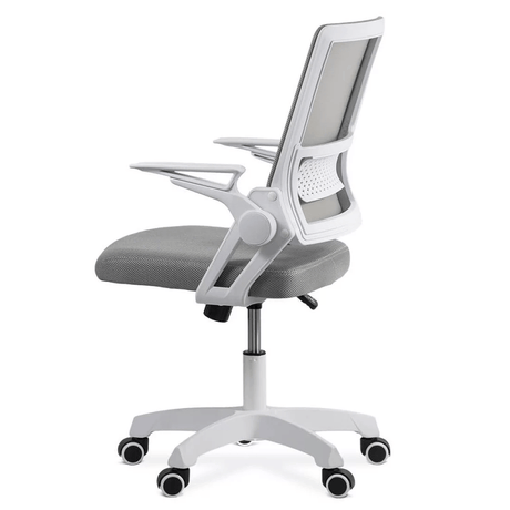 Scaun gri cadru alb 80 kg reclinabil 120 grade OFF6261 Playtech