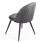 Scaun gri catifea cadru metalic negru BUC207 Retreat