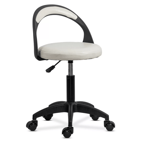 Scaun laborator role ajustabil spatar ergonomic OFF1020 Robin ALB