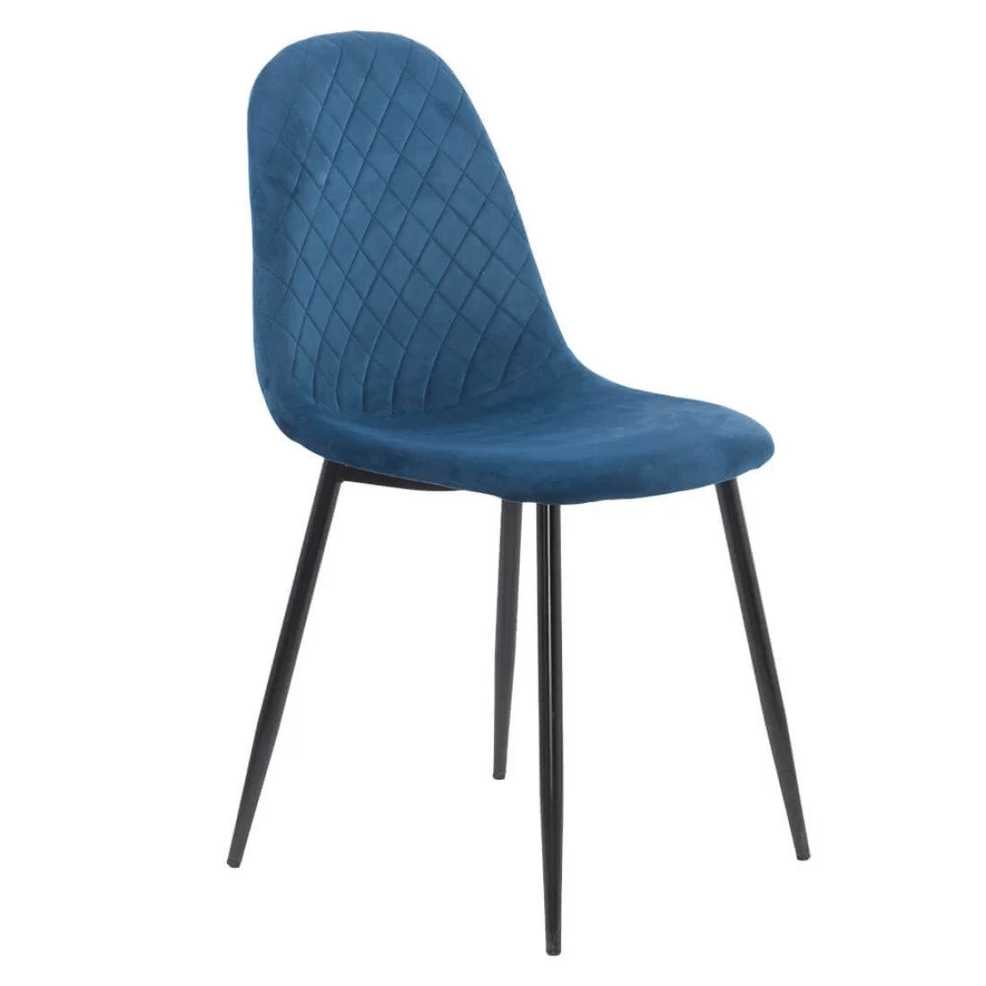 Scaun living bleumarin catifea picioare metalice BUC237X Loft BLEUMARIN