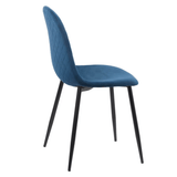 Scaun living bleumarin catifea picioare metalice BUC237X Loft BLEUMARIN