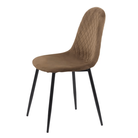 Scaun living maro catifea picioare metalice BUC237X Loft