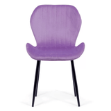 Scaun living mov catifea cadru negru BUC248 Princess Manor