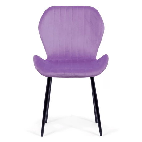 Scaun living mov catifea cadru negru BUC248 Princess Manor
